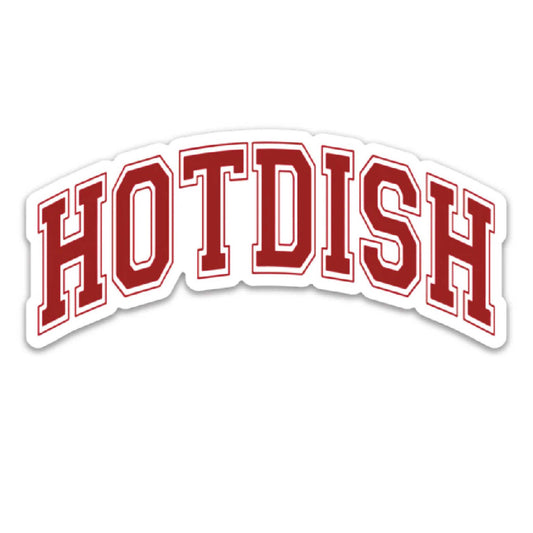 University Hotdish Vinyl Sticker